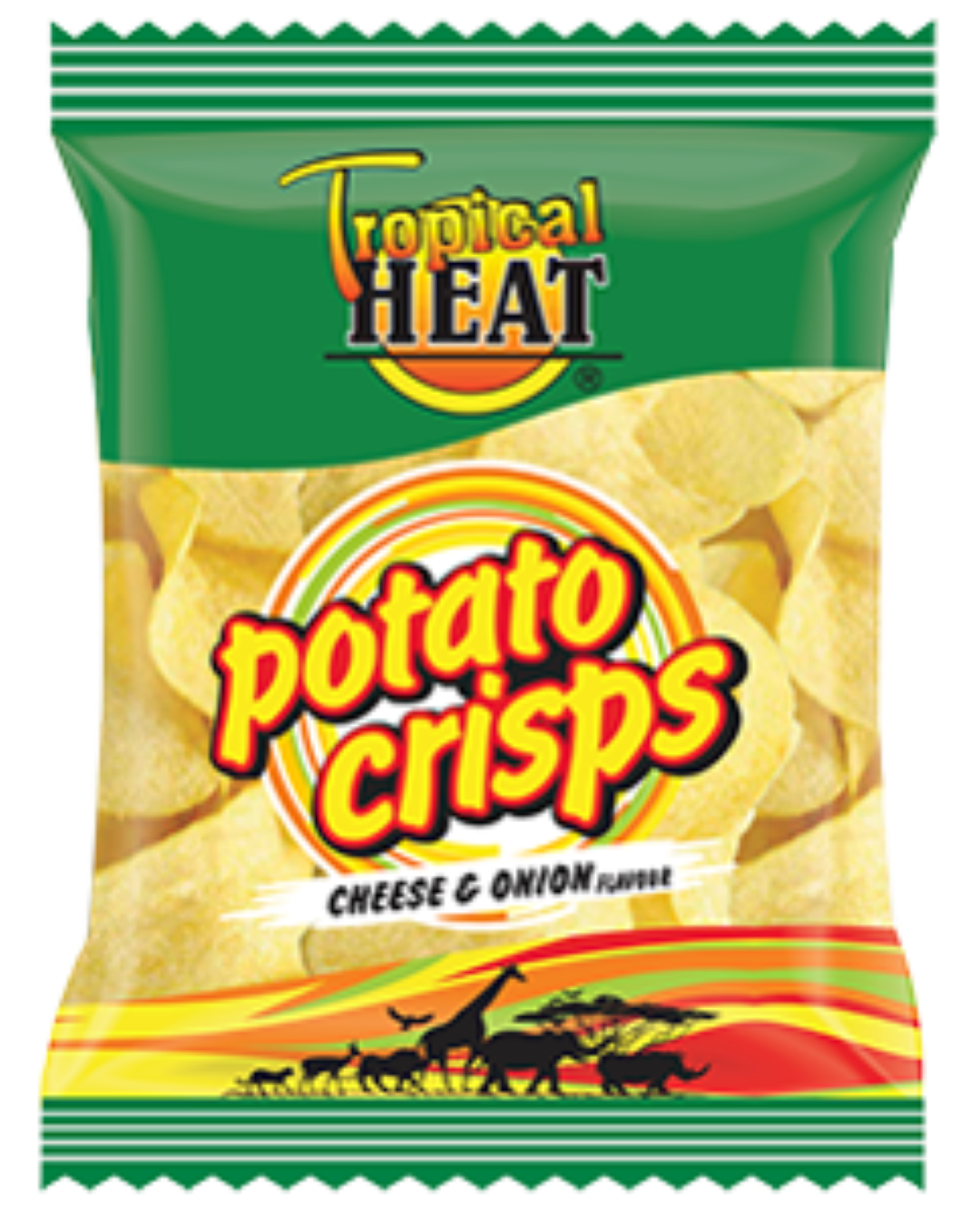 TROPICAL HEAT CRISPS CHEESE &ONION 100G